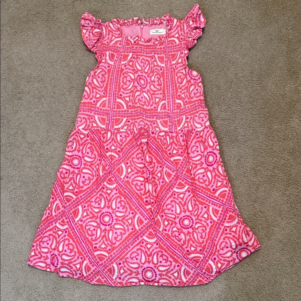 Vineyard Vines Pink Geometric Girl’s Dress